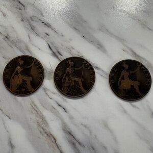 🪙 1899 Great Britain One Penny — Queen Victoria Bronze — ONE COIN FOR $9 - RARE